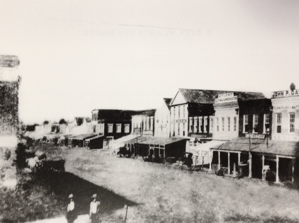 300 block of Main Street in 1856 (near Market Square)